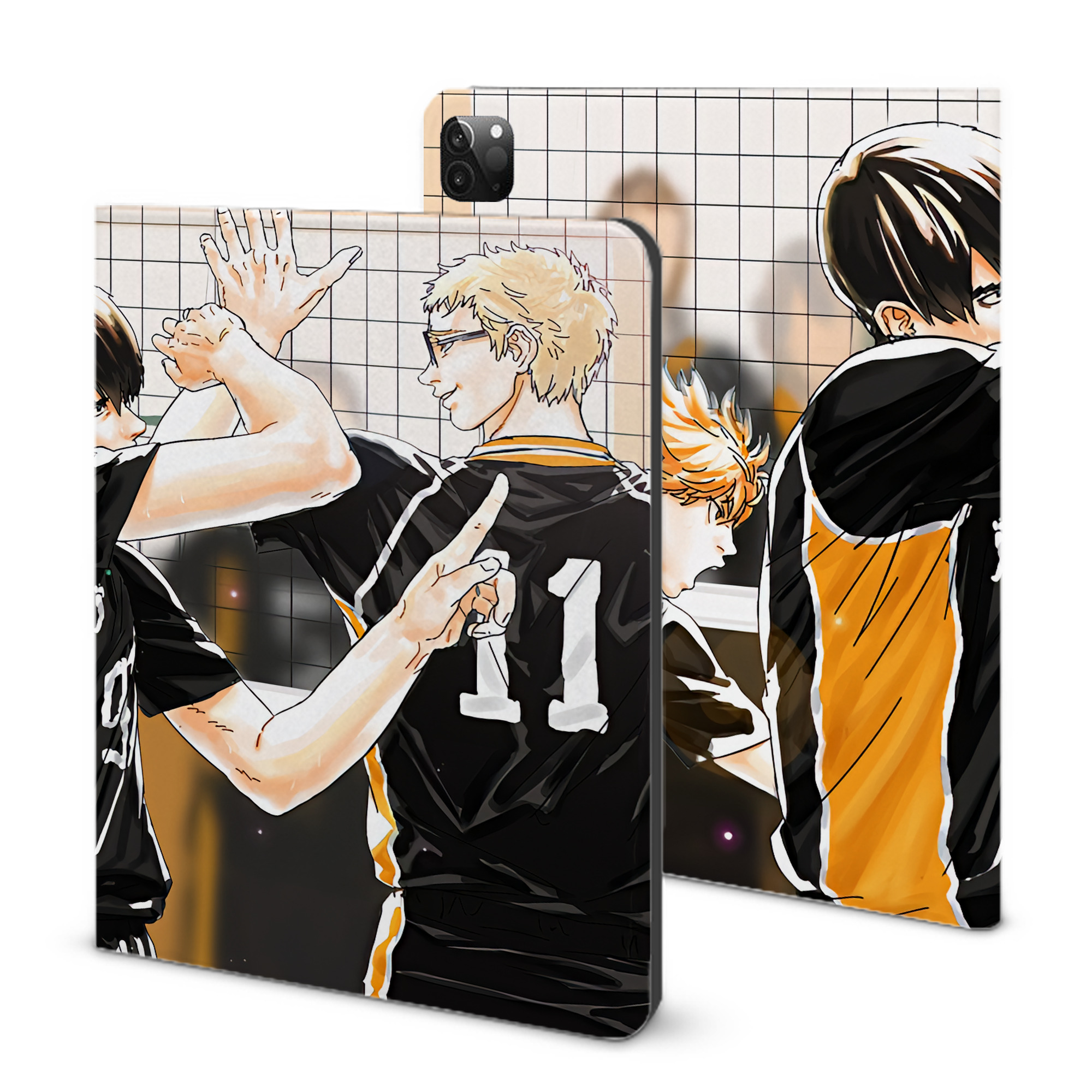 （画像用） ハイキュー!! Haikyu!! IPadケース ペンホルダー付き ブックスタイルデザイン